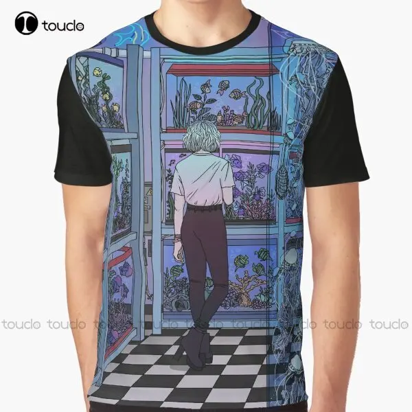 Aquarium Fish Popular - Aquário gráfico neon, peixes, aquário, camiseta