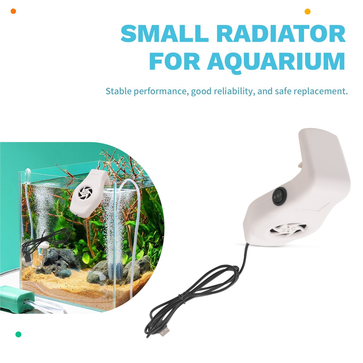 Aquarium Fish Game - Ventilador Silencioso Premium AT712 para Aquário,