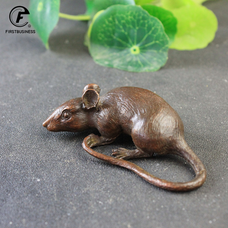 Aquarium Fish Gallery - Estatuetas de rato grande de latão