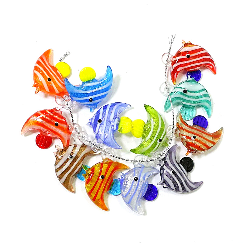 Aquarium Mini Fish - 2 peças de charme de peixe