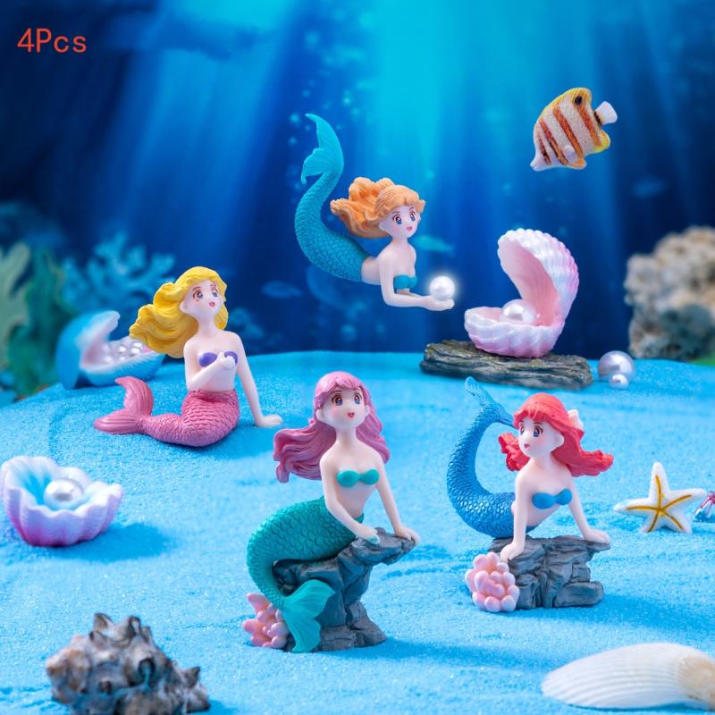 Aquarium Fish Gallery - Conjunto de 4 Peças de Ornamentos
