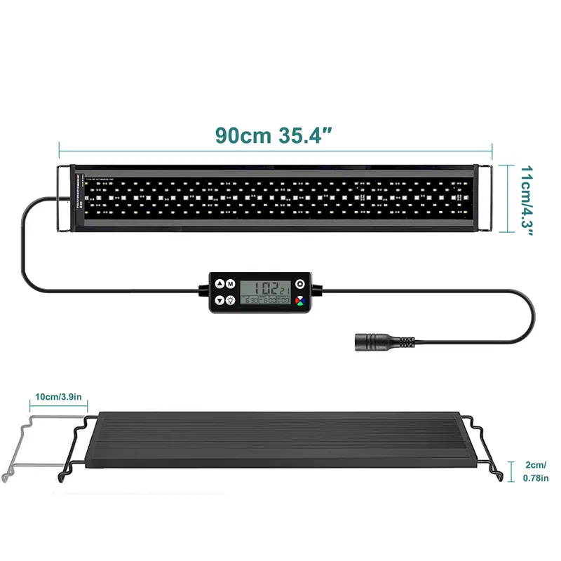 Aquarium Fish Light - Luminária LED de Espectro Completo SIROKA