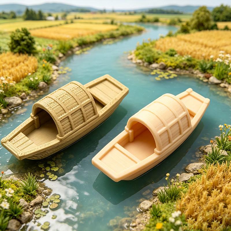 Aquarium Mini Fish - 【S】Miniatura de Barco Flutuante Simulado para