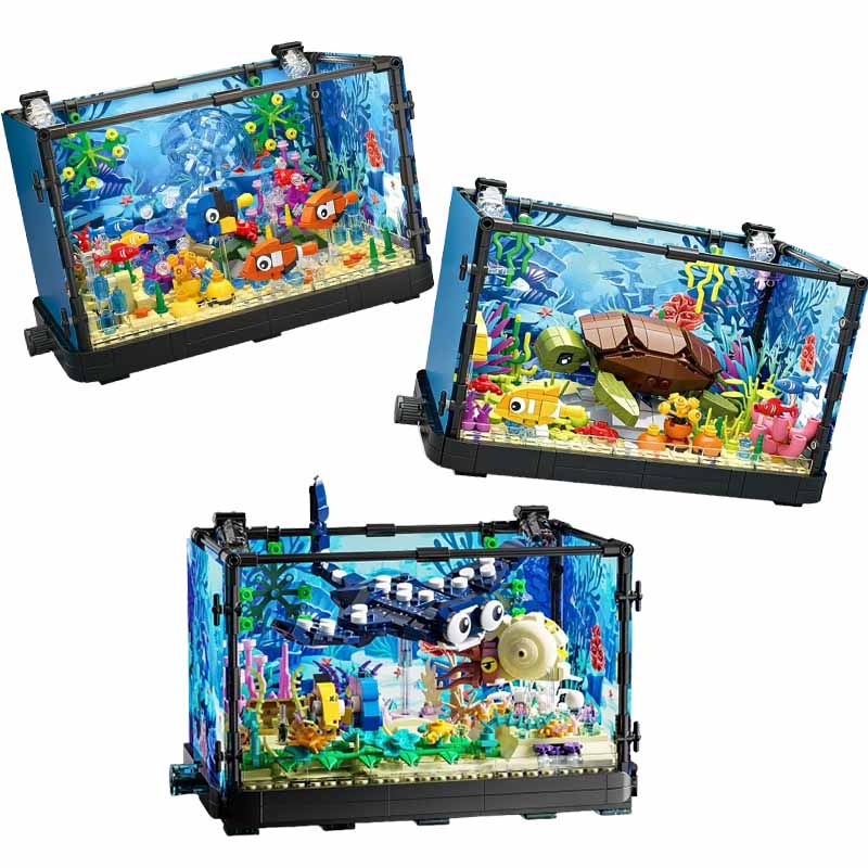Conjunto de blocos de construç - Aquarium Fish Game avaliação e preço