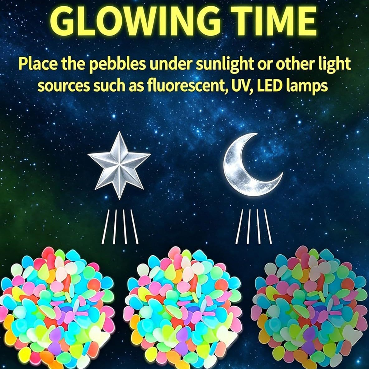 Pedras luminosas coloridas que - Aquarium Fish Light avaliação e preço