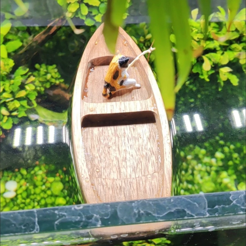 Barco de madeira feito à mão m - Aquarium Fish Cichlid avaliação e preço
