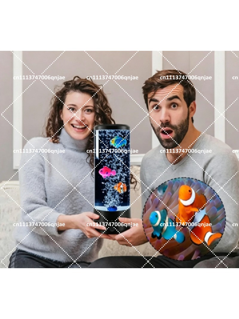 Aquário Eletrônico LED de Simu - Aquarium Fish Light avaliação e preço