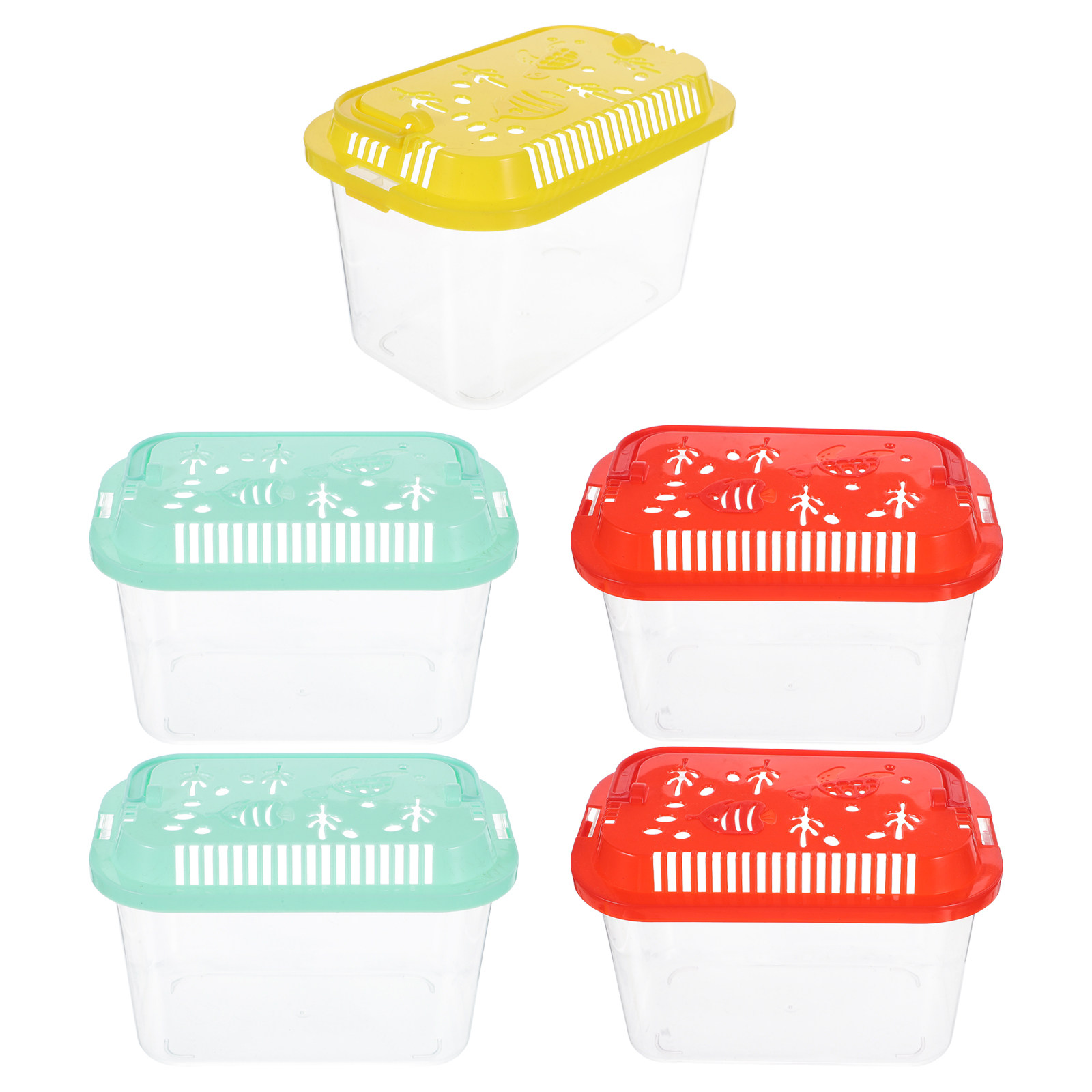 5 Peças de Mini Aquário Portát - Aquarium Mini Fish avaliação e preço