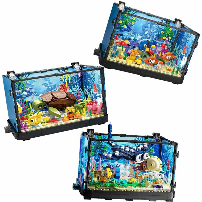 Conjunto de blocos de construç - Aquarium Fish Game avaliação e preço