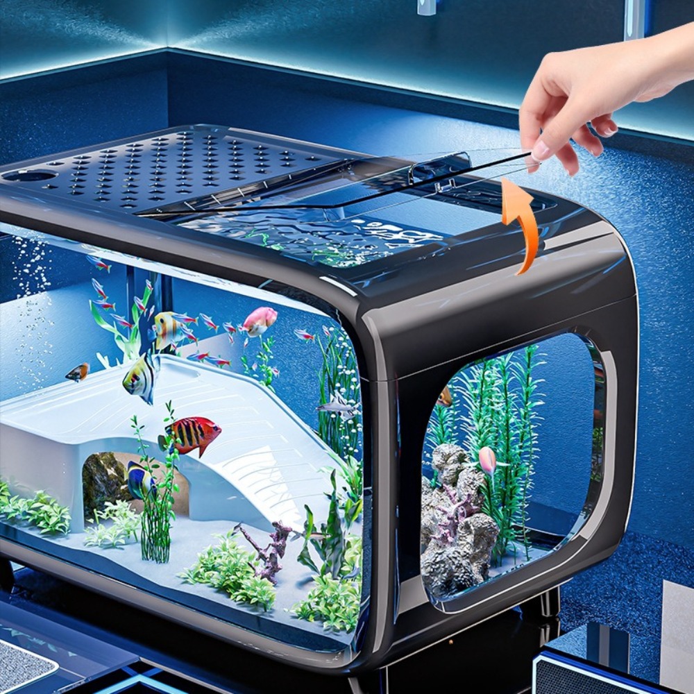 Transparente luxo tanque de pe - Aquarium Fish Cichlid avaliação e preço